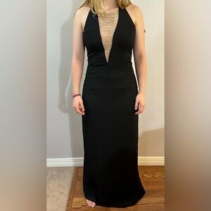 Arianna by Rachel Kaye black dress with breads